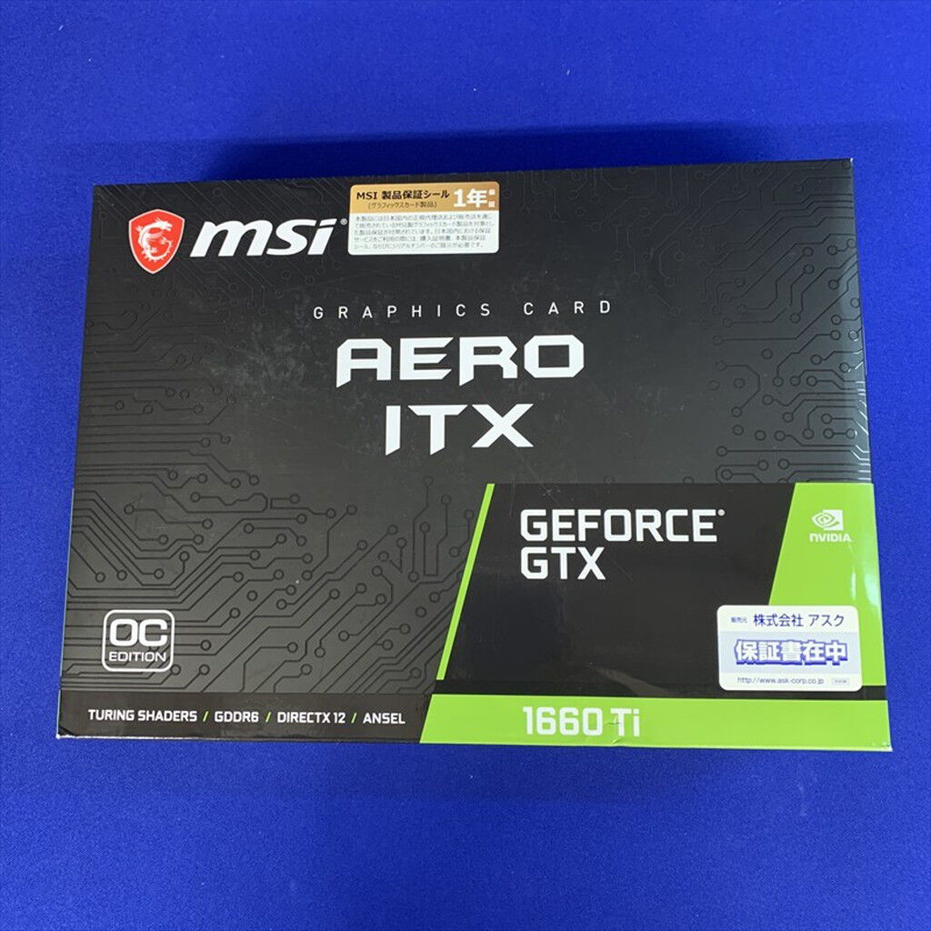 中古 MSI GeForce GTX 1660 Ti AERO ITX 6G OC(GTX1660Ti) 139073