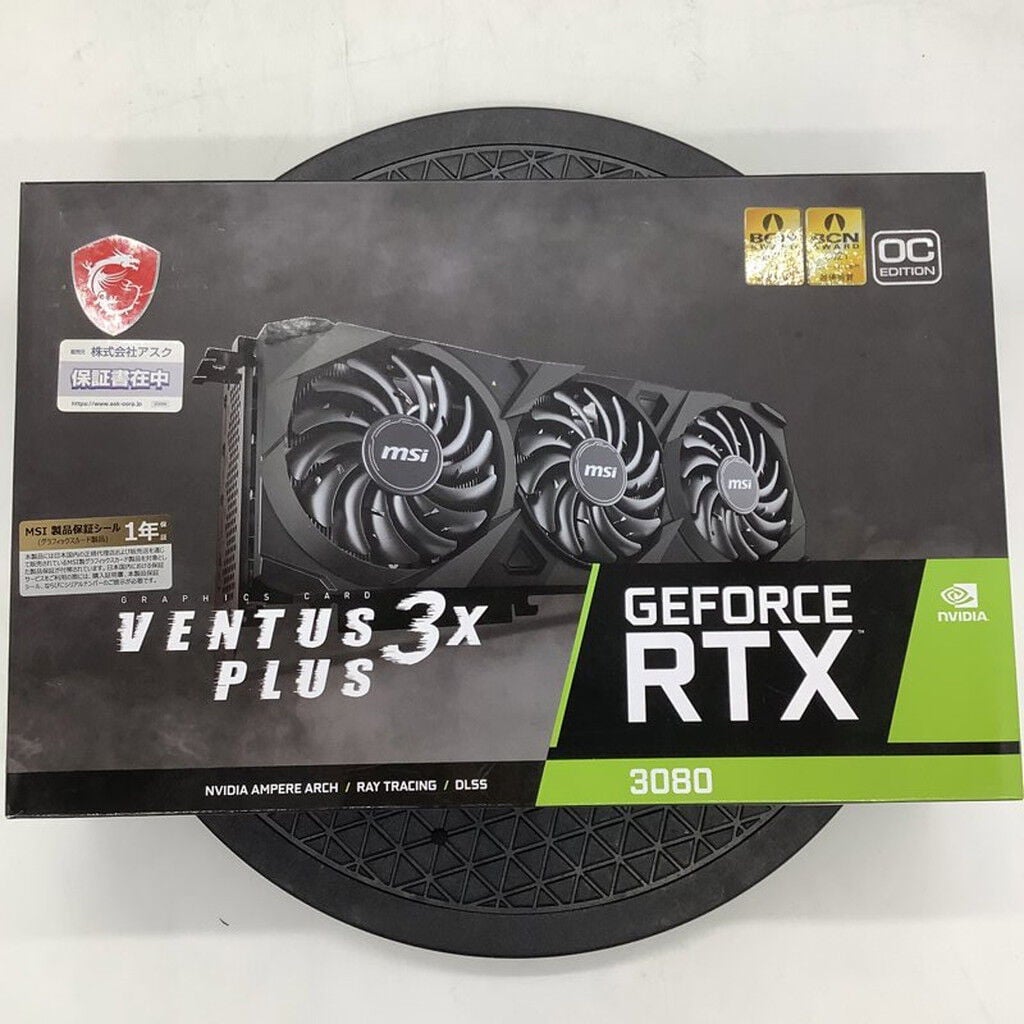 中古 【LHR版】MSI GeForce RTX 3080 VENTUS 3X PLUS 12G OC LHR (12GB