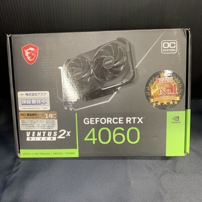 【横浜駅前店】中古  MSI Geforce RTX 4060 VENTUS 2X BLACK 8G OC 3400008476