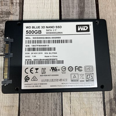 【広島店】中古  WD WDS500G2B0A (SSD 2.5in SATA 500GB) 3320004932