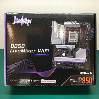 【佐賀南部バイパス店】中古  ASRock B850 LiveMixer WiFi (B850 AM5 ATX DDR5) 175466 