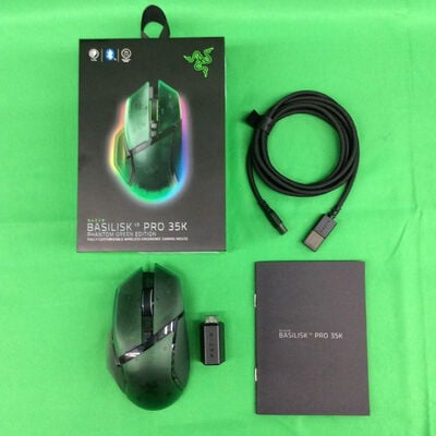 【川崎店】中古  Razer Basilisk V3 PRO 35k PHANTOM GREEN EDITION(RZ01-05240300-R3A1) 3170007496 