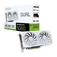 ASUS  DUAL-RTX5060-O8G-WHITE (GeForce RTX 5060 8GB) 