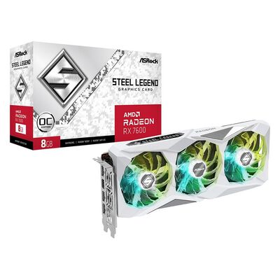 ASRock  Radeon RX 7600 Steel Legend 8GB OC (RX7600 SL 8GO) 
