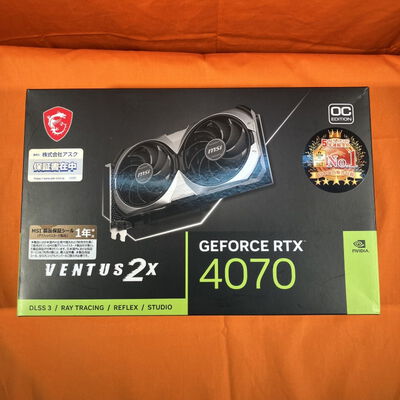 【なんば店】中古  MSI GeForce RTX 4070 VENTUS 2X 12G OC (RTX4070 12GB) 157129 