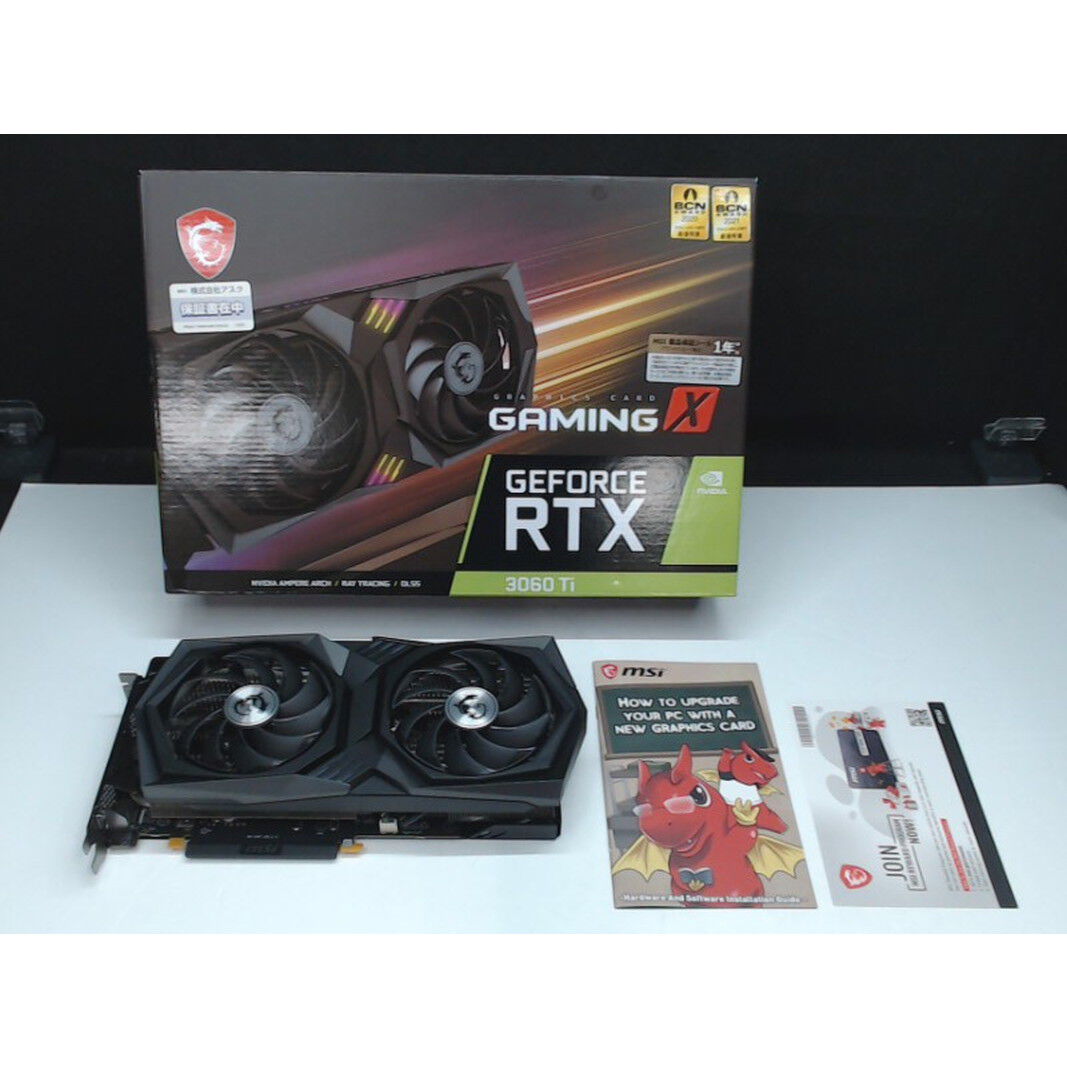 中古 MSI GeForce RTX 3060 Ti GAMING X 8G LHR (RTX3060Ti 8GB