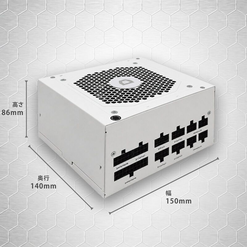 ドスパラセレクト 750W-GOLD-ATX31-WH (750W ホワイト) ｜ パソコン