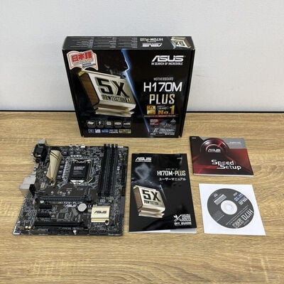 【津ラッツ店】中古  ASUS H170M-PLUS (H170 1151 mATX DDR4) 131016 