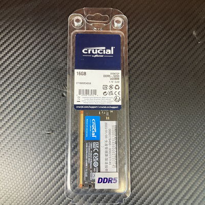 【富士青葉店】中古  Crucial CT16G52C42U5.M8G1(DDR5 PC5-41600 16GB) 183231 