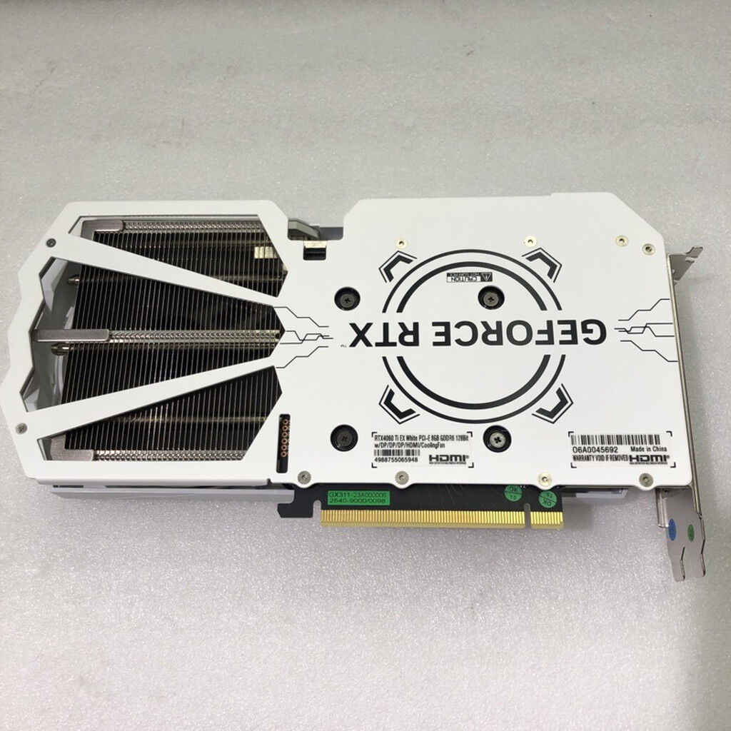 中古 玄人志向 GK-RTX4060Ti-E8GB/WHITE/DF (RTX4060Ti 8GB