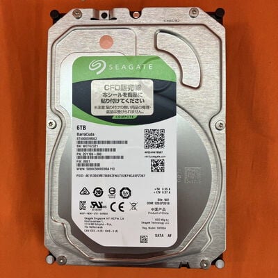 【なんば店】中古  SEAGATE ST6000DM003 (SATA3 6TB 256MB) 3280020916 