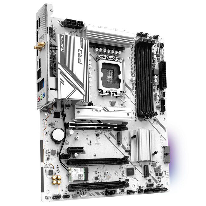 【数量は多】 Pro B760 ASRock RS/D4 ドスパラ ATX) 1700 (B760 White WiFi マザーボード