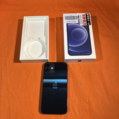 【なんば店】中古  Apple iPhone12 mini 5.4インチ 64GB (ブラック) 国内版SIMロックフリー MGA03J/A 144002 