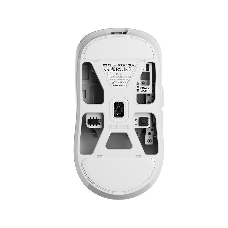 Pulsar X2 CrazyLight Medium Uyuni White (PX2CL202) ｜ パソコン通販