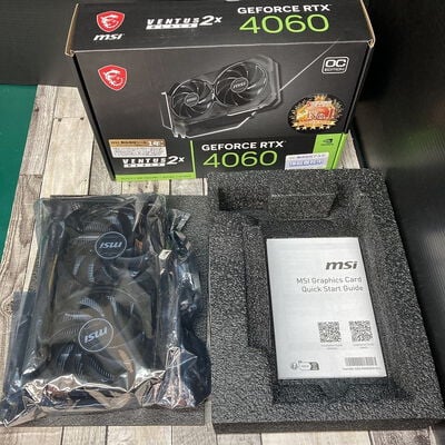 【広島店】中古  MSI GeForce RTX 4060 VENTUS 2X BLACK 8G OC (RTX4060 8GB) 158792 