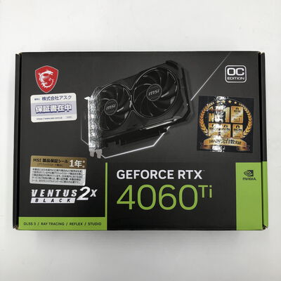 【福井日之出店】中古  MSI GeForce RTX 4060 Ti VENTUS 2X BLACK 8G OC (RTX4060Ti 8GB) 158559 