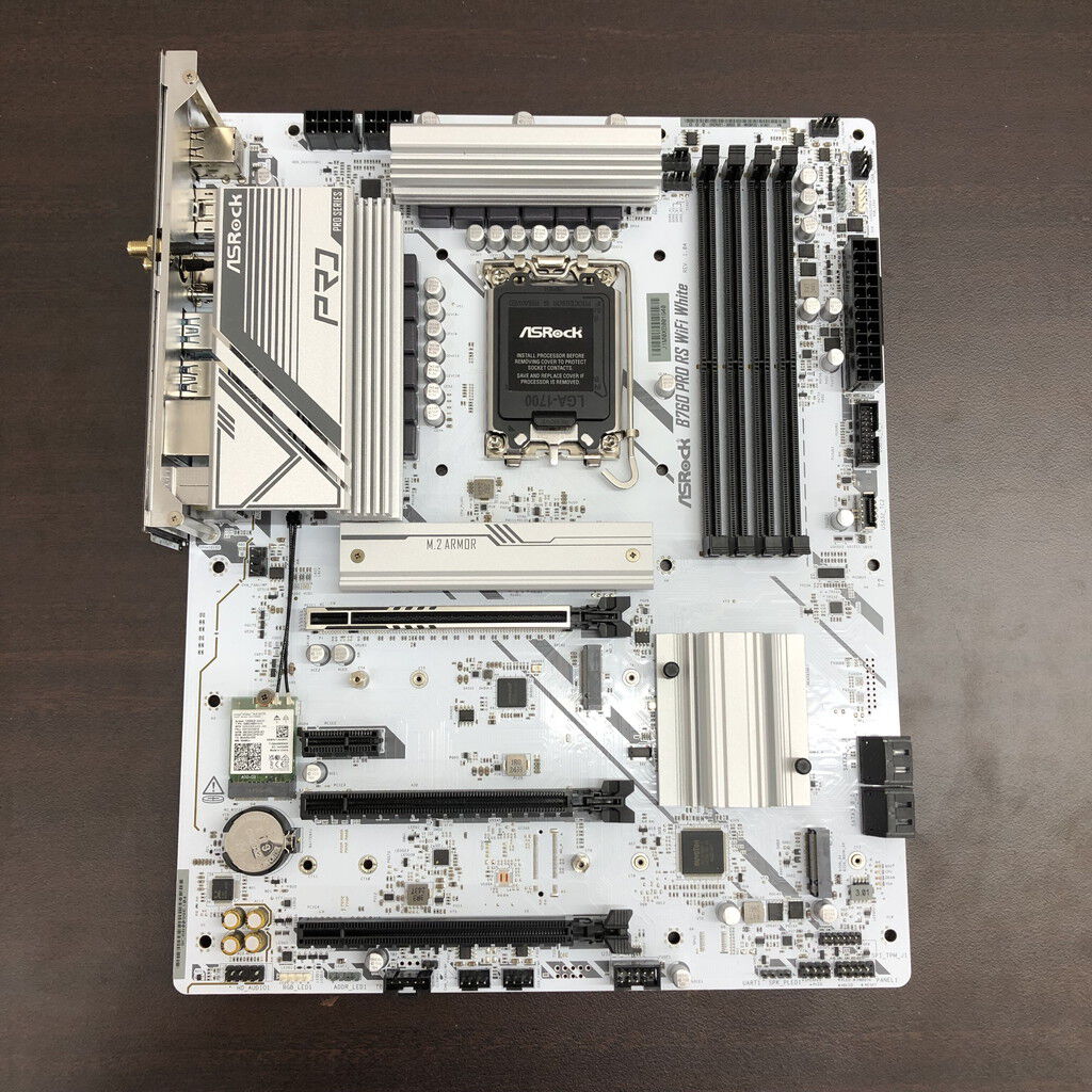 中古 ASRock B760 Pro RS WiFi White (B760 1700 ATX DDR5) 5090000806