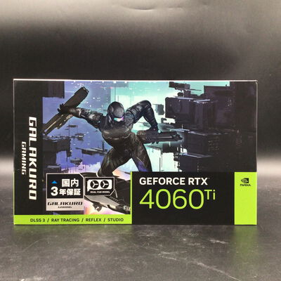 【秋葉原本店】中古  玄人志向 GG-RTX4060Ti-E8GB/OC/DF (RTX4060Ti 8G) 175565 