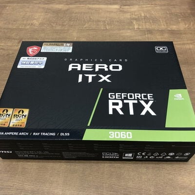 【宇都宮鶴田店】中古  MSI GeForce RTX 3060 AERO ITX 12G OC（RTX3060 12GB） 3480036288 