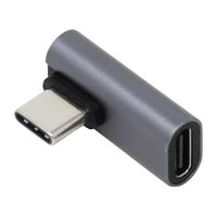 AINEX  U32CC-LFAD2 (PD100W対応 USB3.2Gen2変換アダプタ Cメス - Cオス 横L型フラット) 