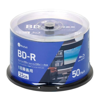 Miraisell  MS2-BDR25PWB-50S (BD-R 25GB 50枚) 