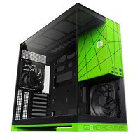 Geometric Future  Model 5 NV Style Edition with 5FAN GF-M5-NV-Edition PLUS (E-ATX ガラス ブラック/グリーン) 