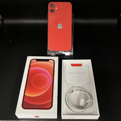 【大須店】中古  【SIMロック解除済み】【au】Apple iPhone12 mini 5.4インチ 256GB (PRODUCT)RED  MGDU3J/A 155633 