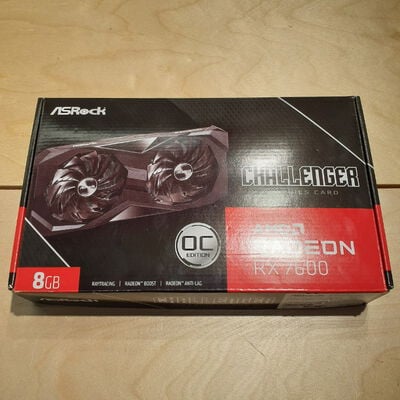 【鹿児島店】中古  ASRock RX7600 CL 8GO RX7600 Challenger 8G OC (RX7600 8G) 162749 