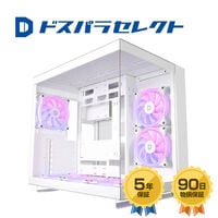 ドスパラセレクト  CC1-RGB-WH (ATX ガラス ホワイト) 