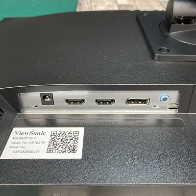 【広島店】中古  Viewsonic VX2428J2-7 (23.8"W 2H1DP IPS 240Hz) 3320005199 