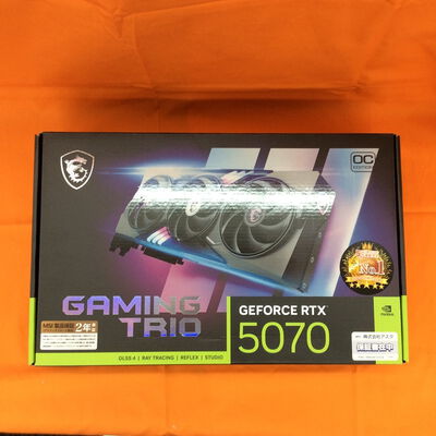 【なんば店】中古  MSI GeForce RTX 5070 12G GAMING TRIO OC (RTX5070 12G) 176908 