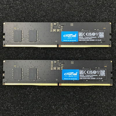 【白山FM松任店】中古  8GB 2枚組(合計16GB) PC5-38400/DDR5-4800 デスクトップ用 190898 