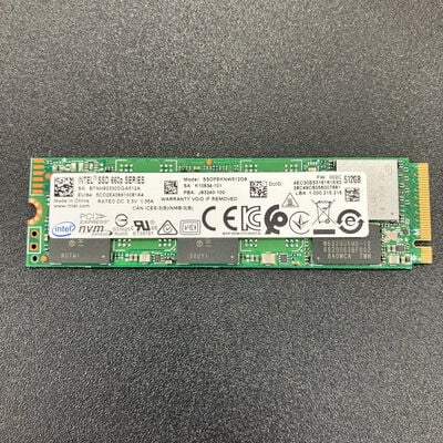 【熊本浜線店】中古  Intel SSDPEKNW512GB（M.2 SSD 512GB NVMe 512） 3480040851 