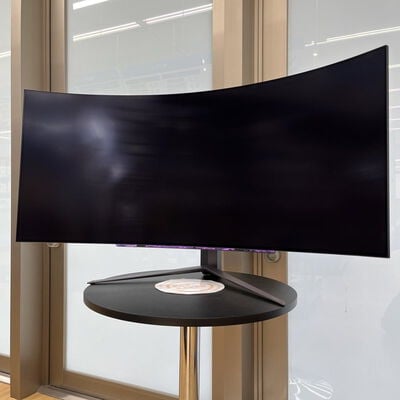 【津ラッツ店】中古  LG UltraGear 45GR95QE-B [45.5インチ/3440x1440/OLED/非光沢/DP/HDMI/240Hz/0.03ms/GtoG/G-SYNC](2023) 4990001633 