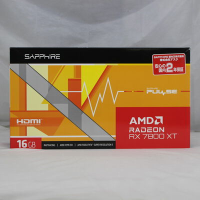 中古  SAPPHIRE PULSE Radeon RX 7800 XT GAMING 16GB（RX 7800 XT 16GB） 3480033058 