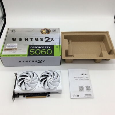 【浜松店】中古  MSI GeForce RTX 5060 8G VENTUS 2X OC WHITE（RTX5060 8GB） 3480037000 