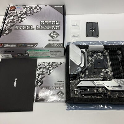 【神戸・三宮店】中古  ASRock B550M Steel Legend (B550 AM4 mATX DDR4) 142939 