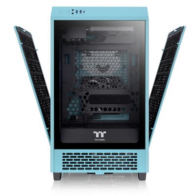 Thermaltake  The Tower 200 Turquoise CA-1X9-00SBWN-00 (Mini-ITX ガラス ターコイズ) 