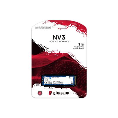 Kingston  NV3 PCIe 4.0 NVMe SSD SNV3S/1000G (M.2 2280 Gen4 1TB) 