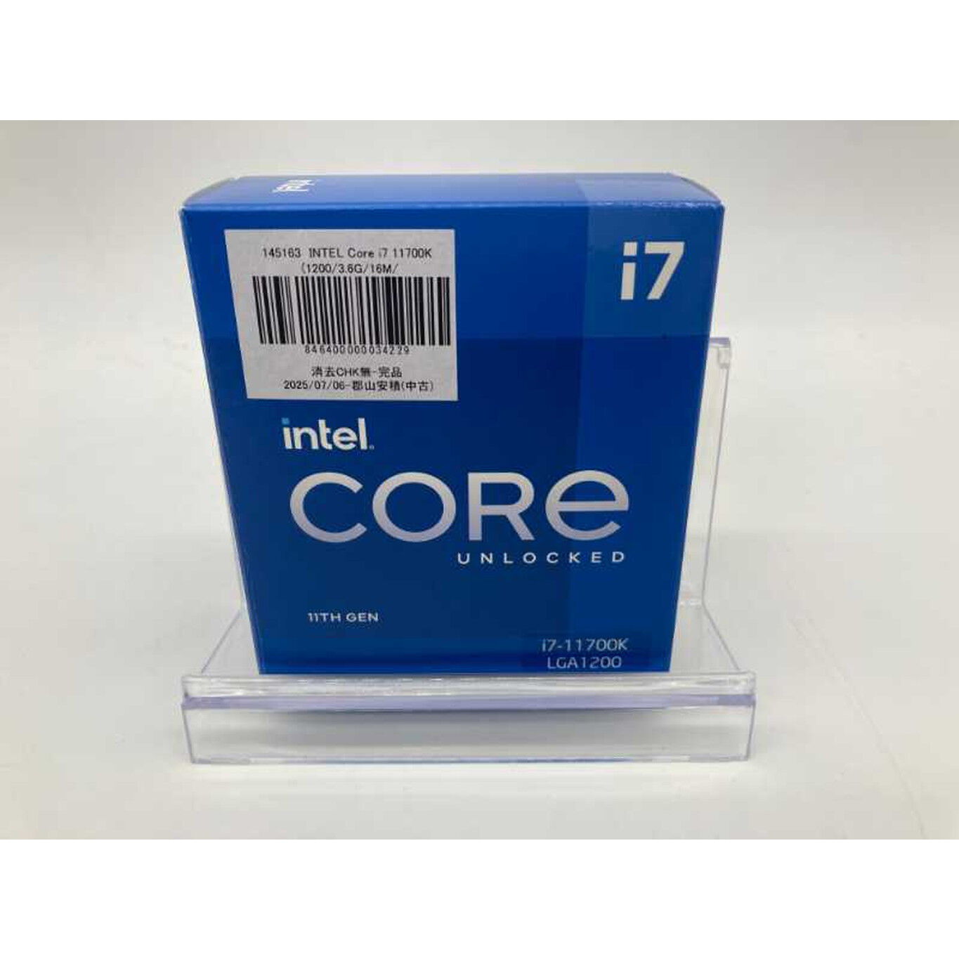 Intel Core i7-11700K LGA1200 中古美品 中古 INTEL Core i7 11700K (1200/3.6G/16M/C8/T16) 145163