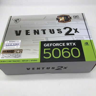 【宇都宮鶴田店】中古  MSI GeForce RTX5060 8G VENTUS 2X OC WHITE 5280001406 