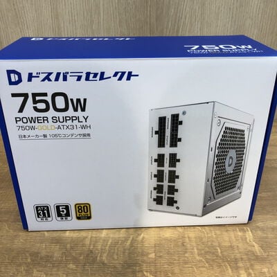 【姫路店】中古  ﾄﾞｽﾊﾟﾗｾﾚｸﾄ 750W-GOLD-ATX31-WH(750W WH ATX3.1) 4740000535 