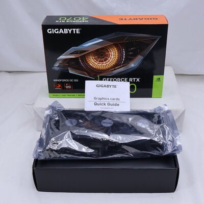 【通販センター】中古  GIGABYTE GV-N4070WF3OC-12GD (RTX4070 12GB) 157137 