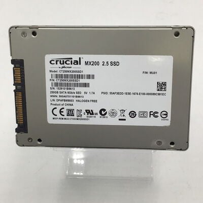 【白山FM松任店】中古  Crucial MX200 CT250MX200SSD(250GB) 4950001882 