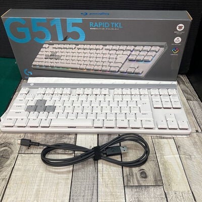 【広島店】中古  ﾛｼﾞｸｰﾙ G515-TKL-RTWH (有線 ｹﾞｰﾐﾝｸﾞｷｰﾎﾞｰﾄﾞ) 3320005384 