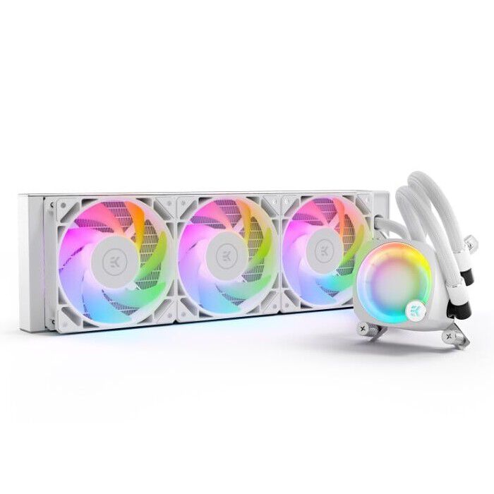 PC用ファン・クーラー EK Nucleus AIO CR360 Lux D-RGB - White EKWB EK-Nucleus AIO CR360 Lux D-RGB - White (ホワイト) ｜ パソコン
