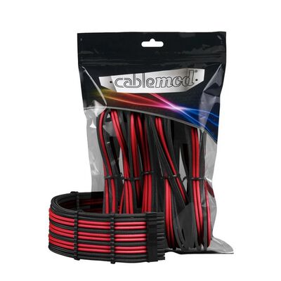 CableMod  CM-PCAB-BKIT-NKKR-3PK-R (ケーブル延長キット ブラック/レッド) 