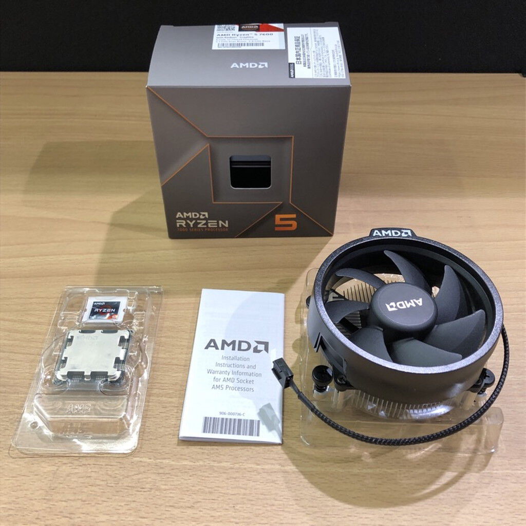 中古 AMD Ryzen 5 7600 (AM5/3.8GHz/38M/C6/T12/65W) 4720001783