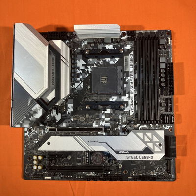 【なんば店】中古  ASRock B550M Steel Legend (B550 AM4 mATX DDR4) 142939 