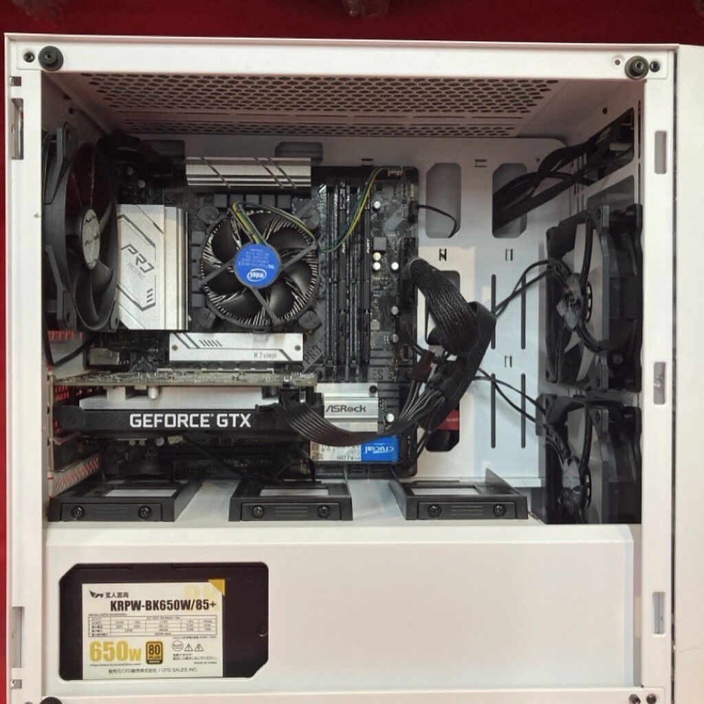 中古 自作パソコン(i5 10400F/16GB/SSD500GB/GTX1650/W11H